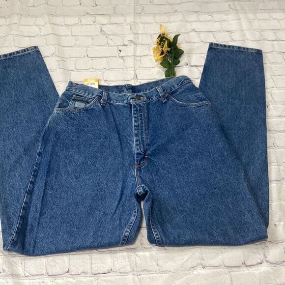 Vintage Wrangler Relaxed Misses Fit High -Rise Structured‎ Jeans 16 Long NWT - Picture 5 of 13